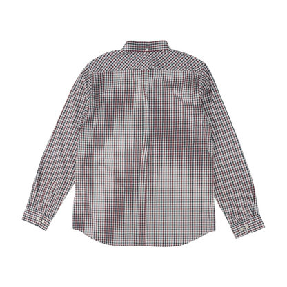 Red Check Long Sleeve Button Down