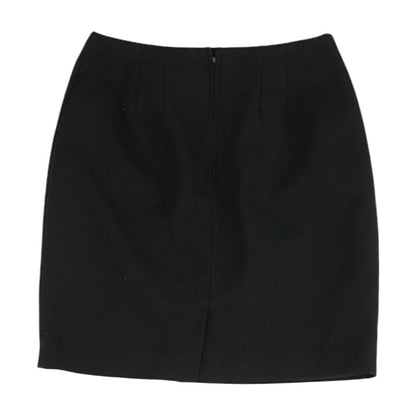 Black Solid Mini Skirt