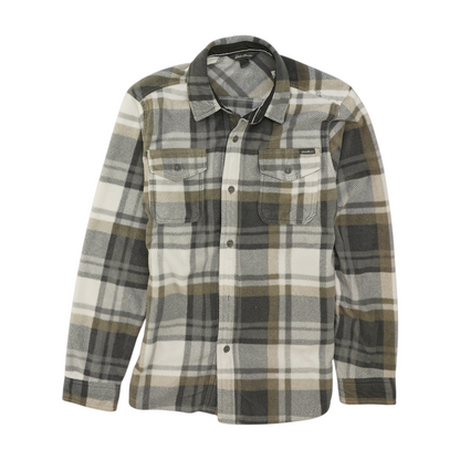 Gray Plaid Flannel Button Down