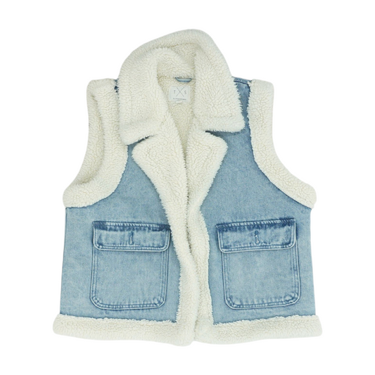 Blue Solid Vest