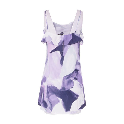 Purple Tie-Dye Mini Dress