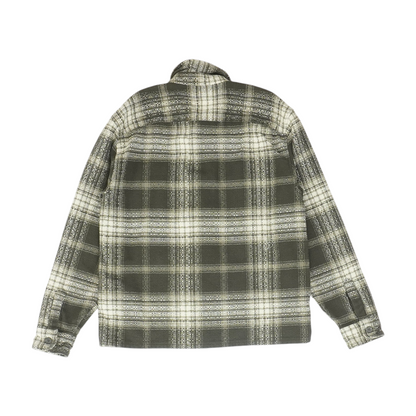 Gray Plaid Long Sleeve Button Down