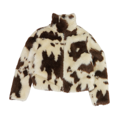 Beige Animal Print Jacket
