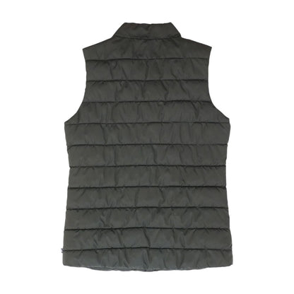 Black Solid Puffer Vest