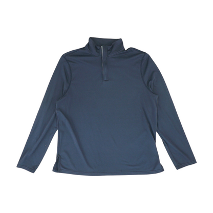 Navy Solid 1/4 Zip Pullover