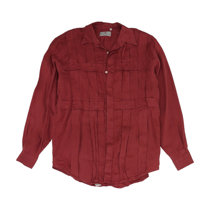 Red Button Down