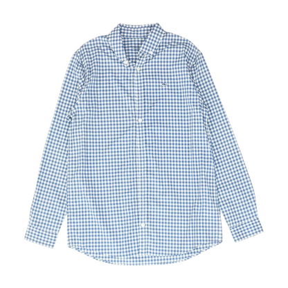 Blue Check Long Sleeve Button Down