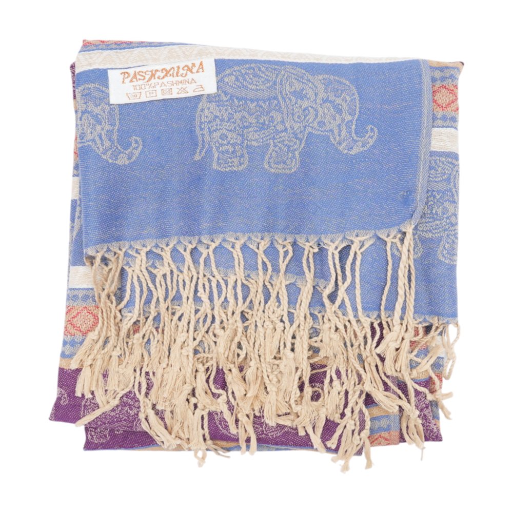 Multi Graphic 100% Cashmere Scarf