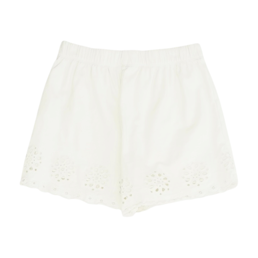 Ivory Solid Chino Shorts