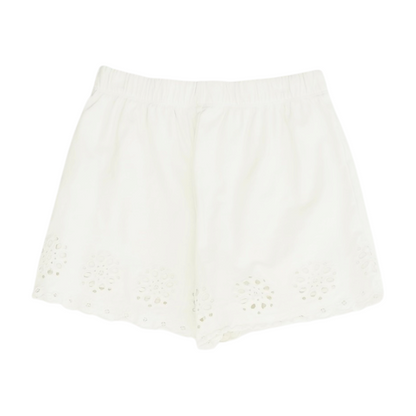 Ivory Solid Chino Shorts