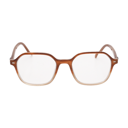 Tan John Square Prescription Eyewear