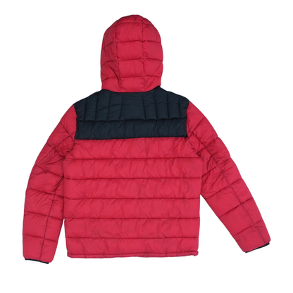 Red Color Block Jacket