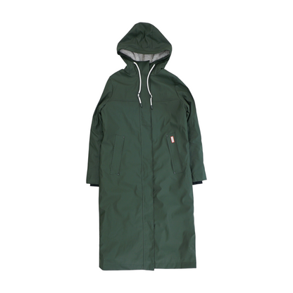 Green Solid Rain Coat