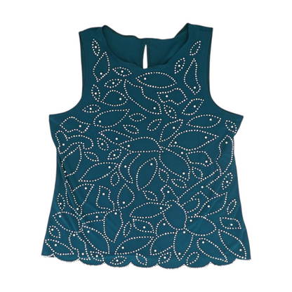 Green Print Blouse