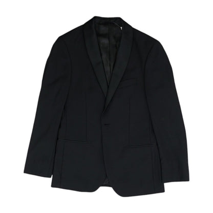 Black Solid Sport Coat
