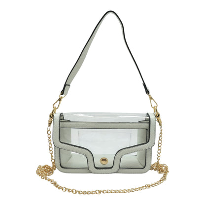 White Transparent Stadium Bag