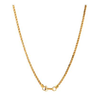 22K Yellow Gold Chain Necklace
