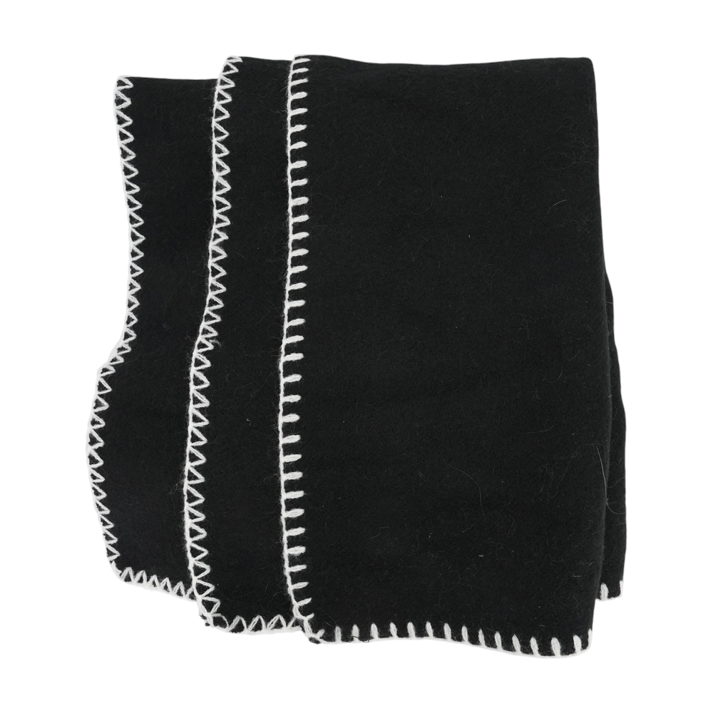 Black Acrylic Scarf