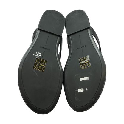 Black Flip-Flop Sandals