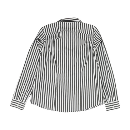 Gray Striped Button Down