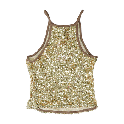 Gold Cropped Blouse