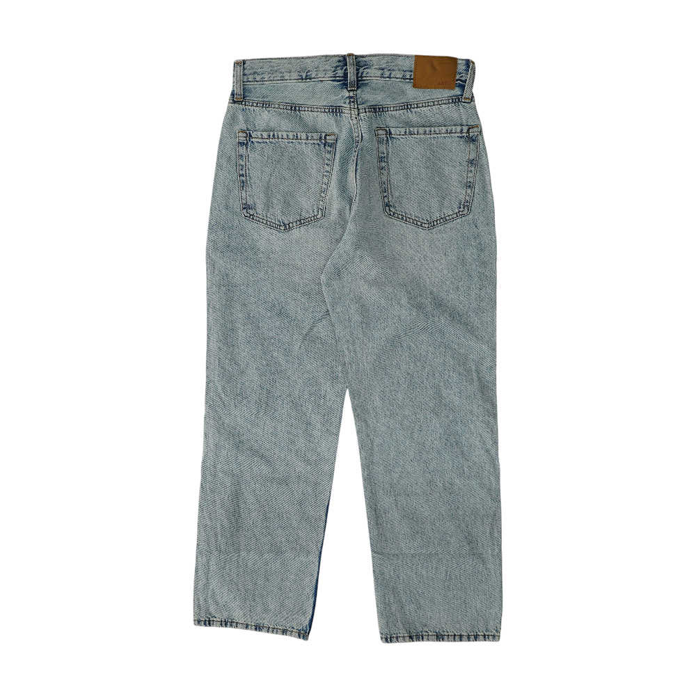 Blue Short Relaxed Jeans