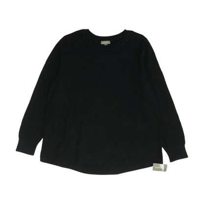 Black Plus Size Pullover Sweater