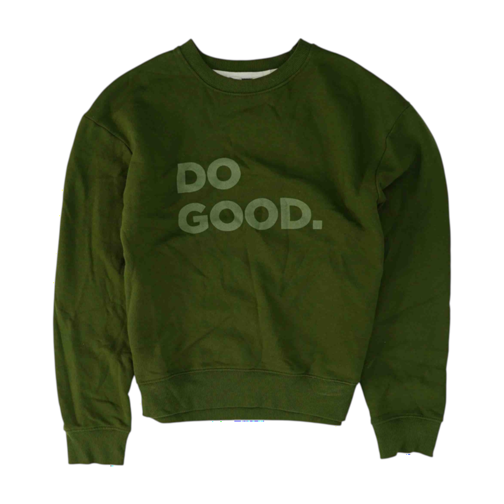 Green Solid Sweatshirt Pullover