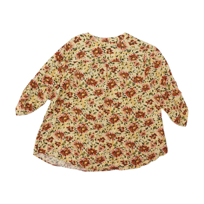 Yellow Plus Floral Blouse