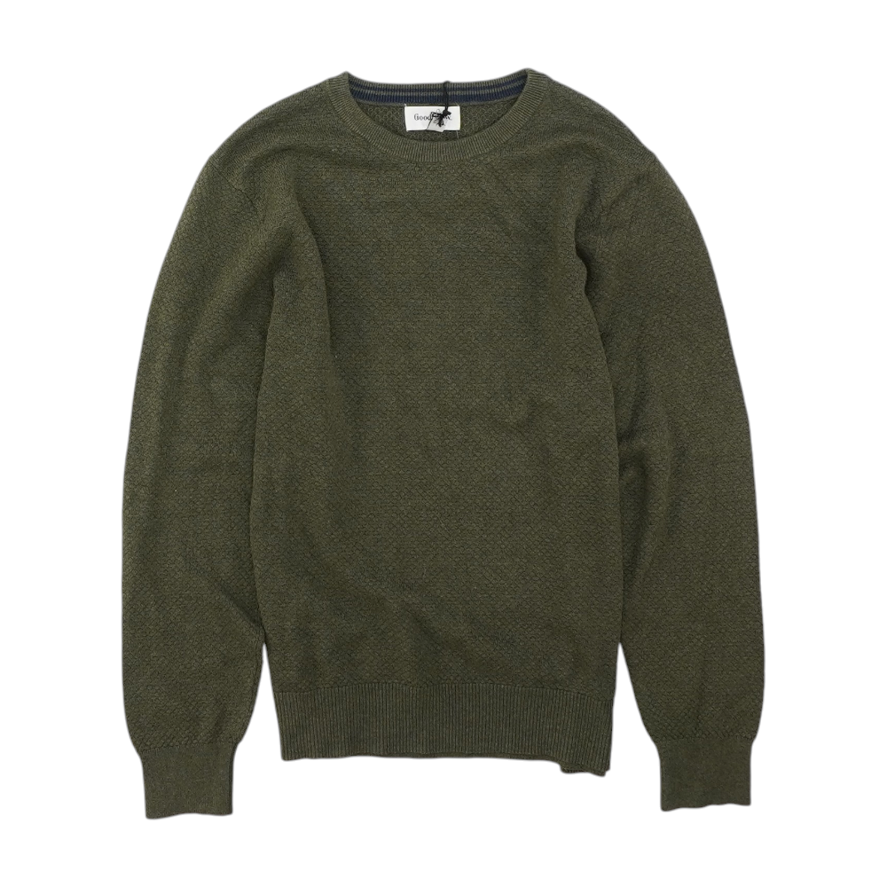 Green Solid Pullover Sweater