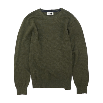 Green Solid Pullover Sweater