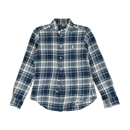 Blue Plaid Flannel Button Down