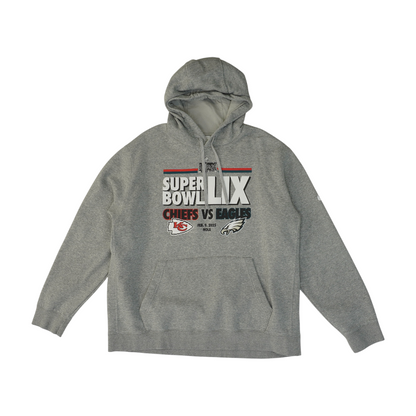 Gray Solid Hoodie Pullover