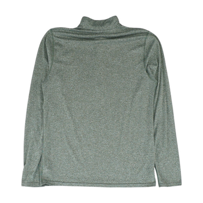 Green Solid 1/4 Zip Pullover
