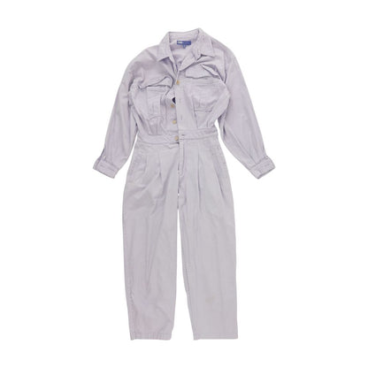Purple Solid Jumpsuit