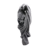 Gray Striped Scarf