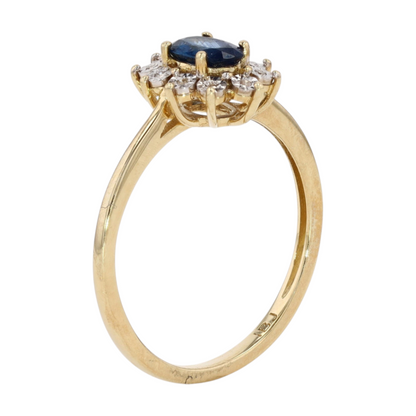 10K Yellow Gold Sapphire Fashion Ring