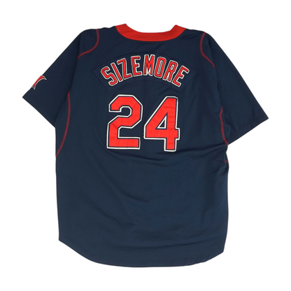 Men's Navy Cleveland Indians Short Sleeve Jersey