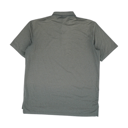 Gray Solid Short Sleeve Polo