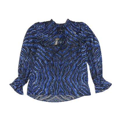 Black Animal Print Blouse