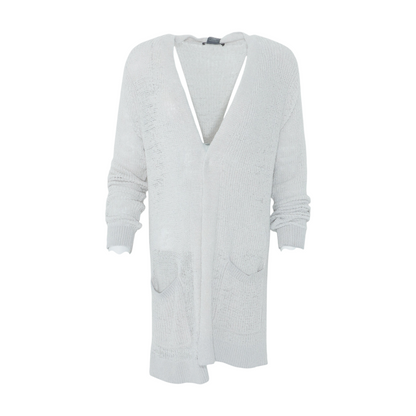 White Cardigan Sweater