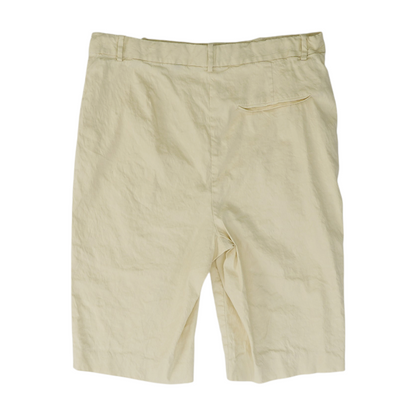 Beige Solid Chino Shorts