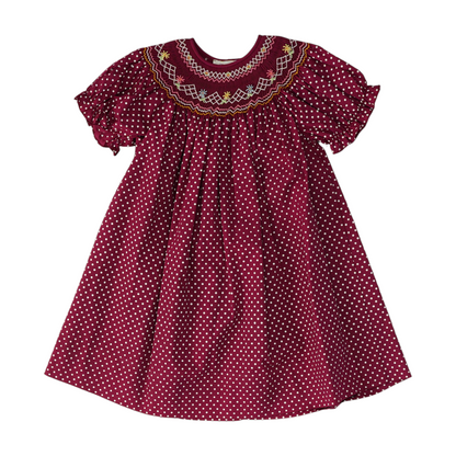 Magenta Polka Dot Dress