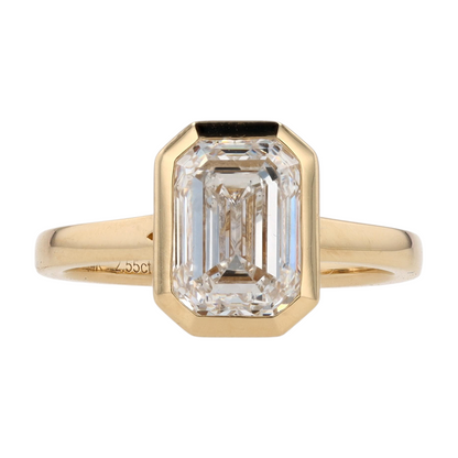 2 1/2 ct 14K Yellow Gold Lab Grown Diamond Engagement Ring