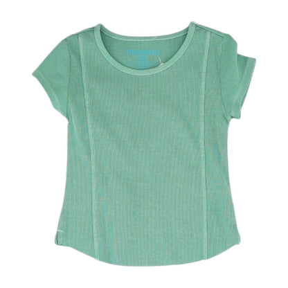 Green Solid Crewneck T-Shirt