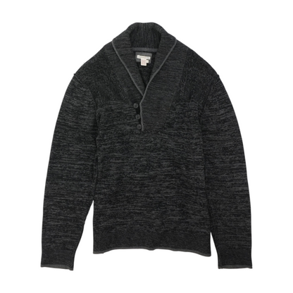 Charcoal Abstract Pullover Sweater