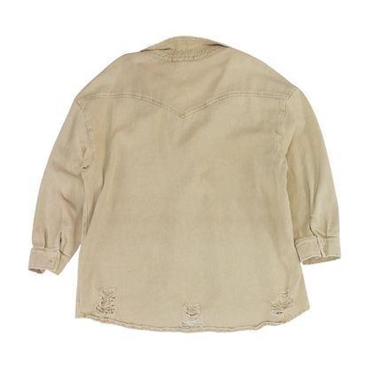 Beige Outdoor Button Down