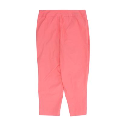 Pink Solid Chino Capris