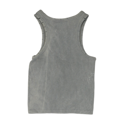Gray Cropped Blouse