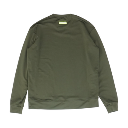 Green Solid Sweatshirt Pullover